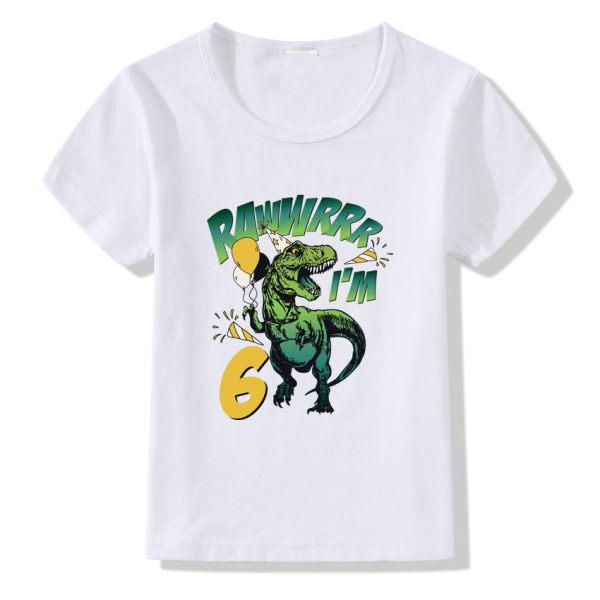 Children's T-shirt Numbers 1-9 Birthday T-shirt - Image 6