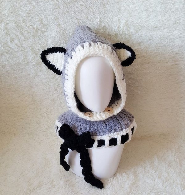 Children's wool knit hat hand-knitted warm earmuffs cape caps for men and women - Image 3