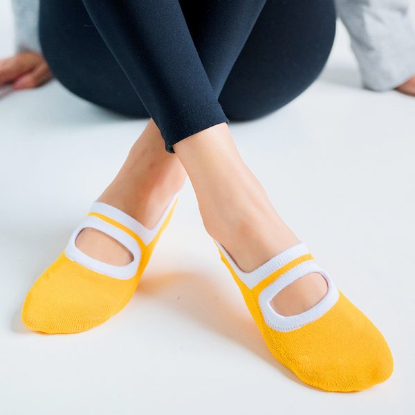 Open-back non-slip gym indoor floor socks - Image 3