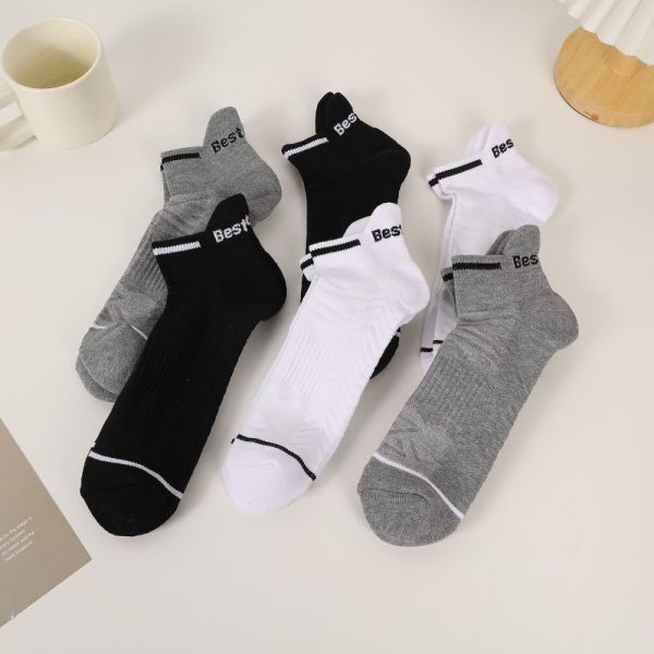 Six Pairs Of Melange Trend Sports Socks - Image 8