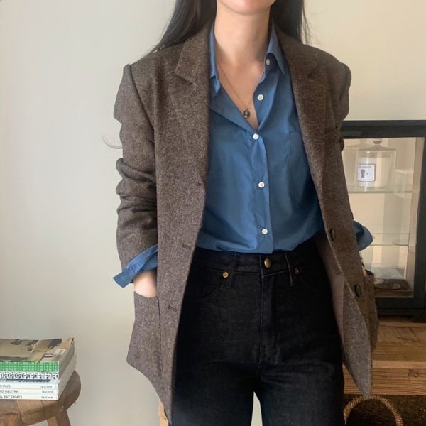 French Retro Classic Suit Jacket - Image 4