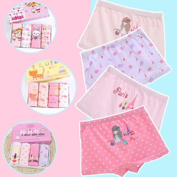 Girls Double Bottom Crotch CuteGirl Shorts - Image 3