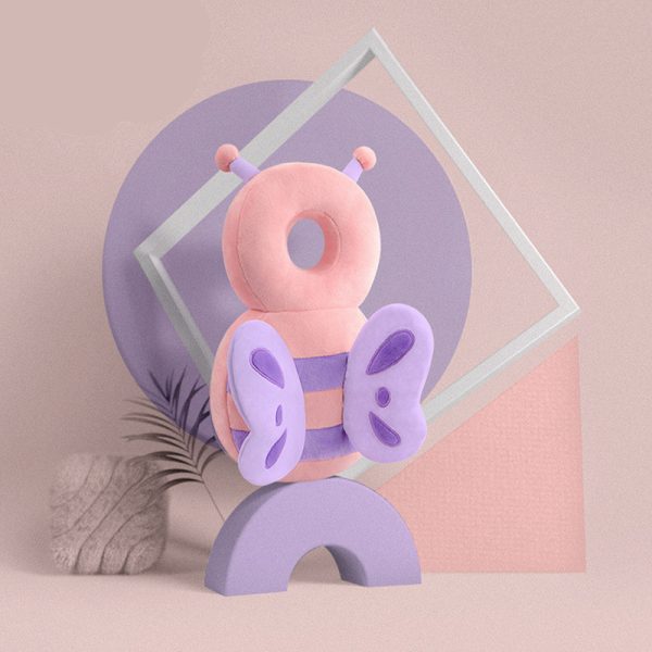 Baby Toddler Headrest Child Protection Baby Head Protection Cushion Cute Angel Wings - Image 4