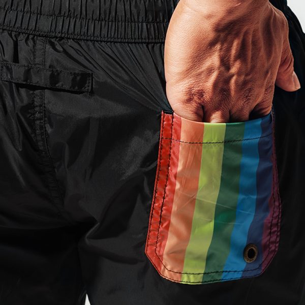 Beach Shorts Sports Loose Seaside Vacation Rainbow Swimming Shorts - Image 4