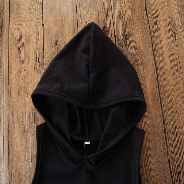 2PCS Toddler Kids Baby Boy Sleeveless Hooded Clothes T-shirt Tops Camo Pants Outfits - Image 5