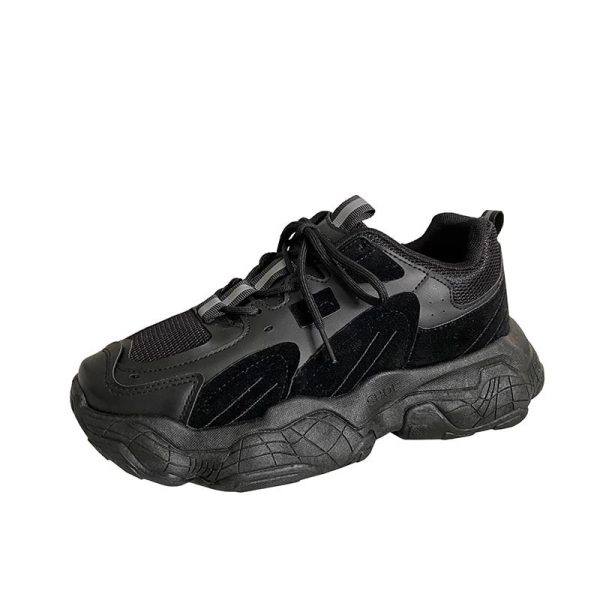 Mesh Sneakers, Low-Top Casual Daddy Shoes, Breathable - Image 4