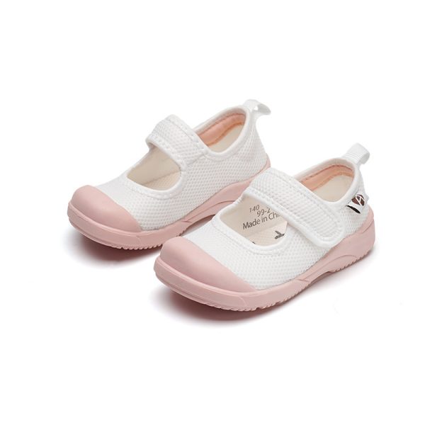 Children's Shoes Children's Cloth Shoes White Shoes Baby Shoes - Image 3