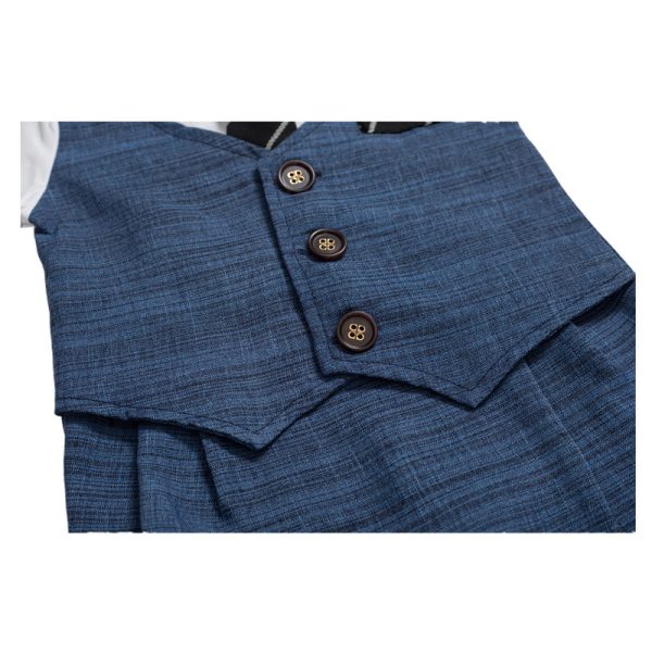 Summer New Baby Boy Jumpsuit Boys Gentleman Baby Children's Clothing - Image 5