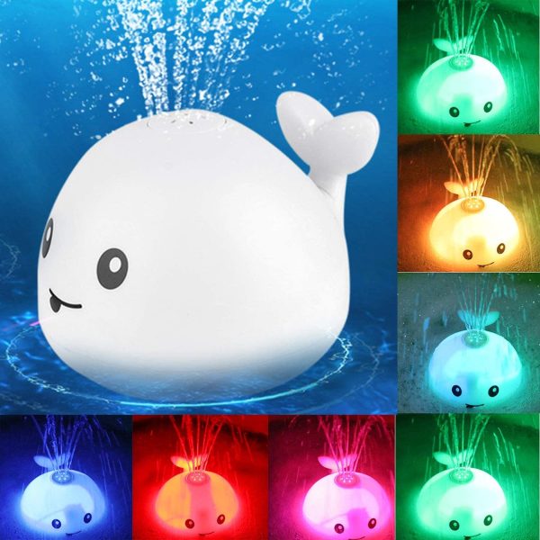 New Baby Bathroom Bath Electric Induction Whale Spray Small Toy - Image 2