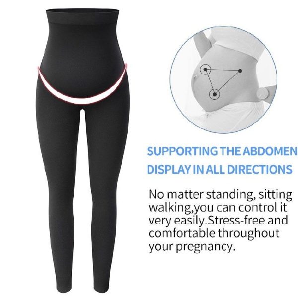 Maternity Leggings High Waist Pants Women Pregnancy Clothes - Image 5