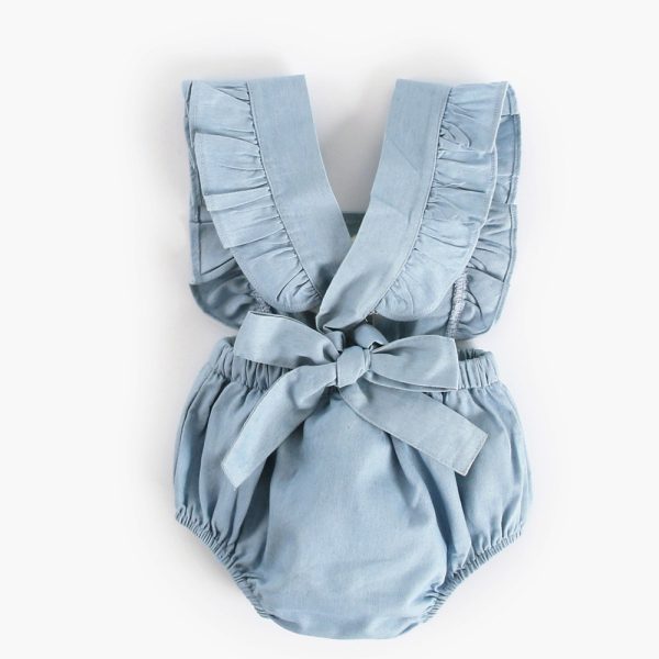 Ins Denim Baby One-piece Bodysuits Baby Romper Spring - Image 2