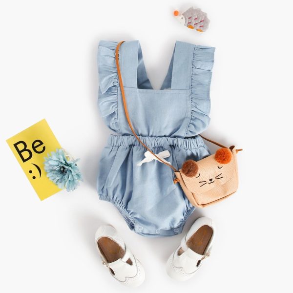 Ins Denim Baby One-piece Bodysuits Baby Romper Spring - Image 4