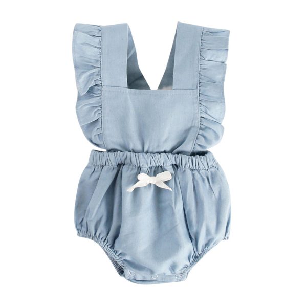Ins Denim Baby One-piece Bodysuits Baby Romper Spring - Image 5