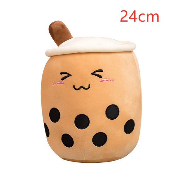 Cute Fruit Drink Plush Stuffed Soft Strawberry Milk Tea Plush Boba Tea Cup Toy Bubble Tea Pillow Cushion Kids Gift - Image 8