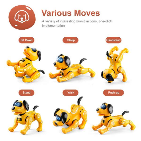 Smart Remote Control Robot Dog Children's Early Educational Toy Parent-Child Puzzle Interaction Electronic Pet Sing Dog Kid Gift - Image 4