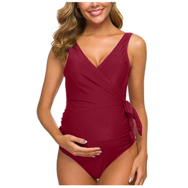 New Sexy Ladies Pregnant Women One-Piece European And American Sexy Swimwear Swimwear Wholesale - Image 5