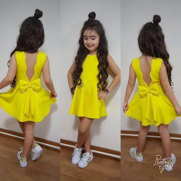 Children'S Clothing Summer Girls Sleeveless Halter Bow Girl Princess Dress Yp0265 - Image 2