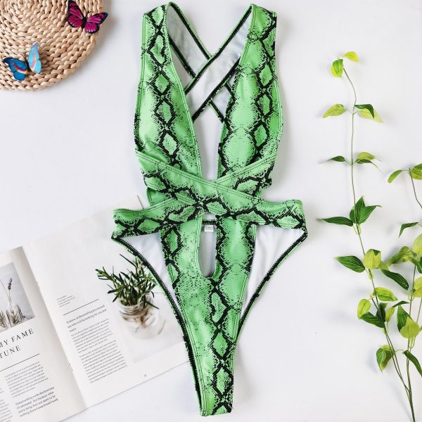 One  Piece Bandage Swimsuit Sexy Bikini - Image 3
