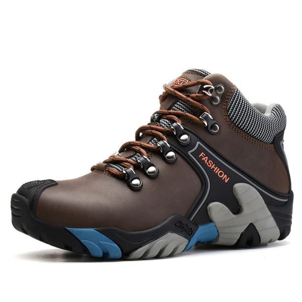 Men'S High-Top Non-Slip And Wear-Resistant Outdoor Hiking Shoes - Image 3