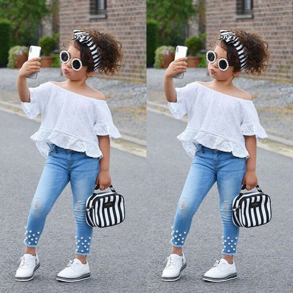 Shirt Shorts Girls Girl Kids Clothes For Baby Set Children - Image 4
