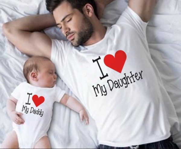 Father Women's T-shirt Parent-child Top Short Sleeve - Image 2