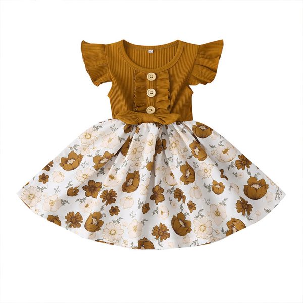 Toddler Kids Baby Girls Clothes Summer Girls Dress - Image 5