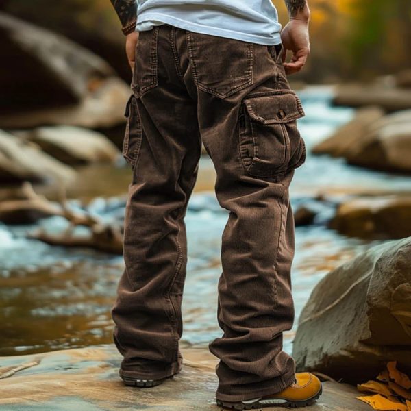 Retro Loose Cargo Pocket Foot Elastic Men's - Image 5