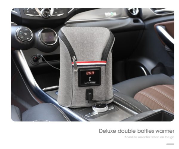 Car USB Baby Bottle Warmer Portable Travel Breast Milk Warmer - Image 3