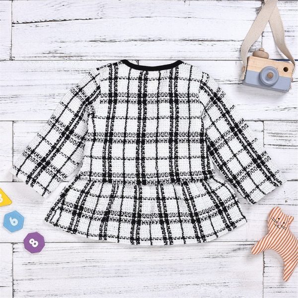 Long-sleeved Dresses Two-piece Children's Baby Small Incense Wind Suit - Image 2