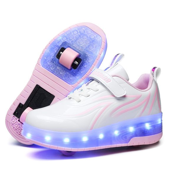 Light Charging Pulley Shoes Single And Double Wheels - Image 2