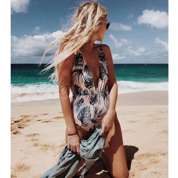 One-piece Swimsuit Deep V Sexy Bikini - Image 5