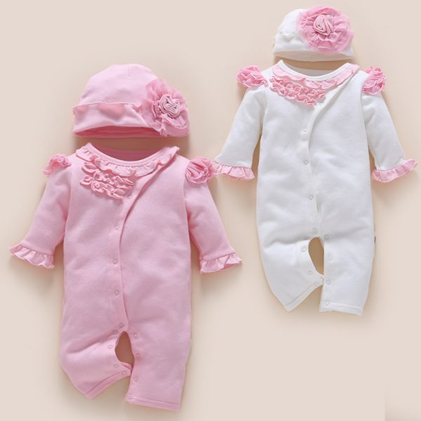 one-year-old baby wears newborn baby clothing romper jumpsuit - Image 2