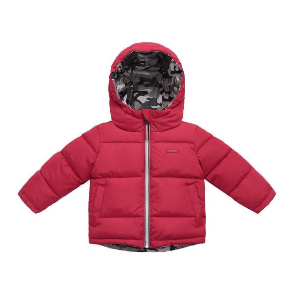 Middle And Small Children Wear Double-sided Padded Winter Jackets - Image 3