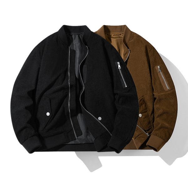 Men's Corduroy Loose Baseball Uniform - Image 5