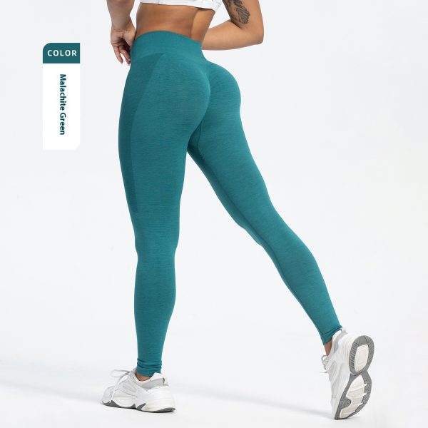Women's Sports Fitness Pants Seamless Hip Raise High Waist Yoga Pants - Image 10
