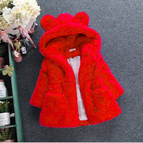 A girl's fur coat for autumn and winter - Image 6