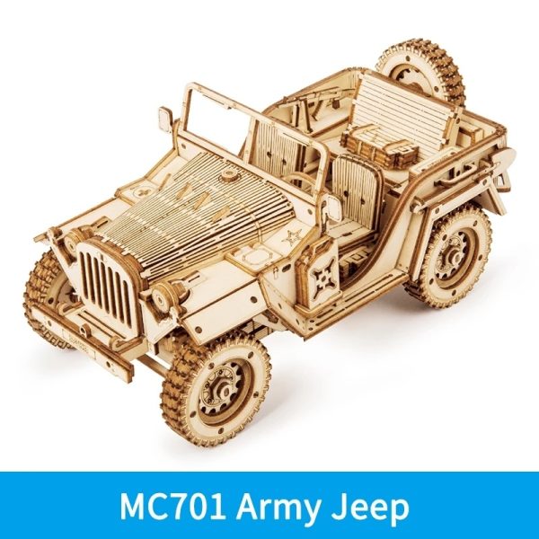 Robotime ROKR Train Model 3D Wooden Puzzle Toy Assembly Locomotive Model Building Kits for Children Kids Birthday Christmas Gift - Image 8