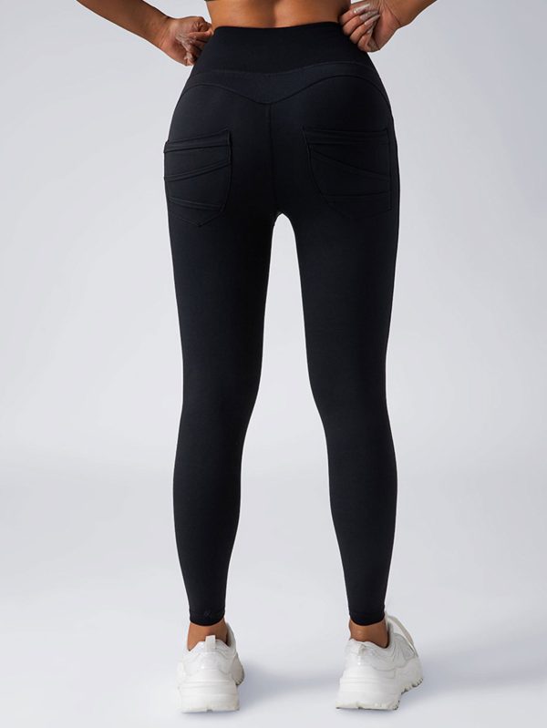 2 Pack High Waist Yoga Pants With Pockets, Tummy Control Workout Running Yoga Leggings For Women - Image 9