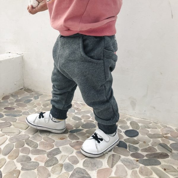 boys casual pants autumn loaded Korean children's casual sweatpants baby cartoon loose trousers - Image 2