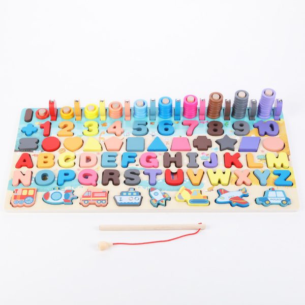Montessori Educational Wooden Toys for Kids Montessori Toys Board Math Fishing  Montessori Toys Educational for 1 2 3 Years Old - Image 2