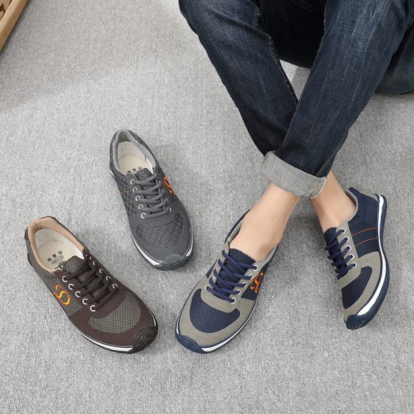 Spring And Autumn Cotton Linen Canvas Outdoor Casual Walking Running Men's Shoes - Image 3