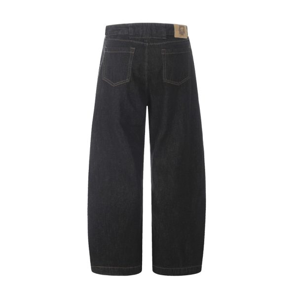 Washed Simple Solid Color Loose Wide-leg Pants - Image 2