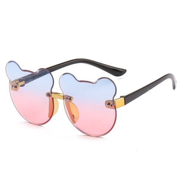 Cat Ear Kids Sunglasses Frameless Shape - Image 5