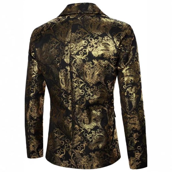 Men's Bronzing Printed Suit Jacket Fashion - Image 4