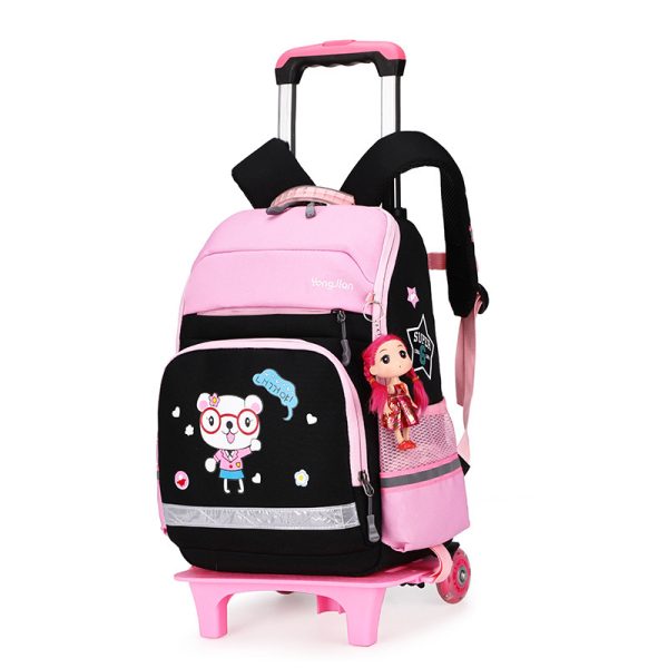 Korean Detachable Trolley  Bag For Elementary School Students - Image 5