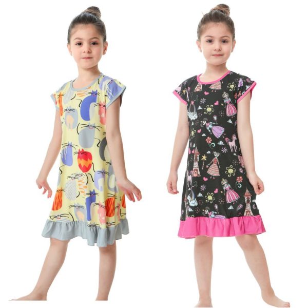 3D Printing Pajamas Children Clothes Children Pajamas Dresses Baby Girls Pajamas Pajamas - Image 9