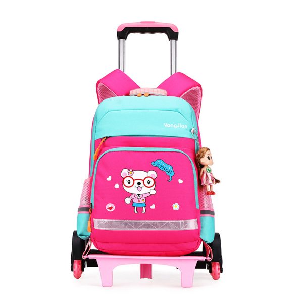 Korean Detachable Trolley  Bag For Elementary School Students - Image 6
