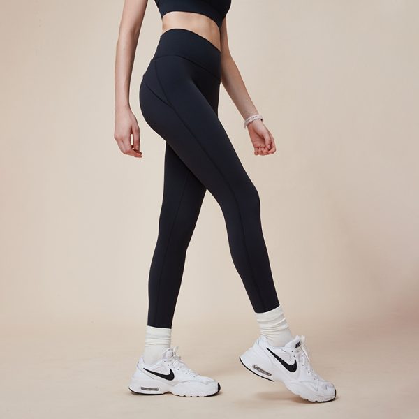 Cross Hip Lifting And Waist-slimming Upgrade High Waist Peach Sports Yoga Pants - Image 7