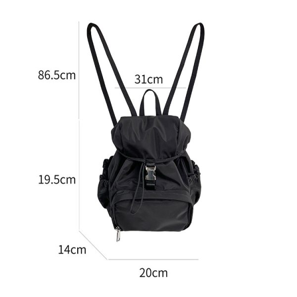 Simple Small Backpack Nylon Fashion Casual Schoolbag - Image 10
