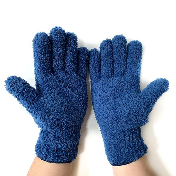 Half Velvet Comfortable Fine Fiber Dust Gloves - Image 10